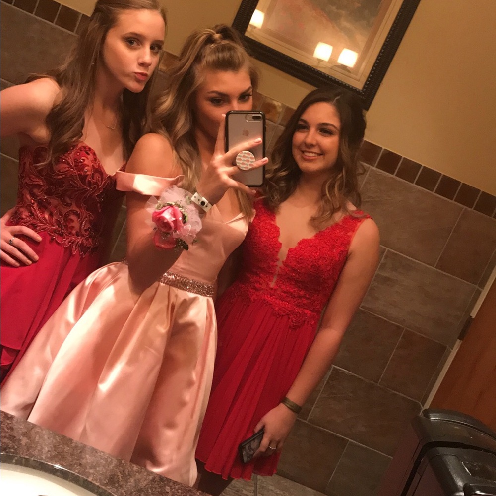 Worn once Sherri Hill Fall 2017 Homecoming dress - Picture 2 of 5